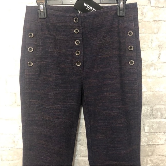 W by Worth High Waist Button Fly Ankle Pant - Picture 2 of 6